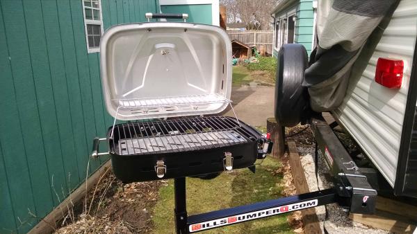 This is the grill setup when it was new. The grill itself has rotted out, now I have a Blackstone to take it's place.