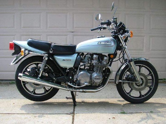 This is what my 1978 KZ650 looked like when I first got it.