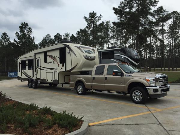 This picture was taken when we picked up our new RV!