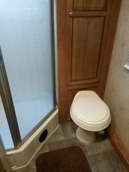 toilet and shower surround