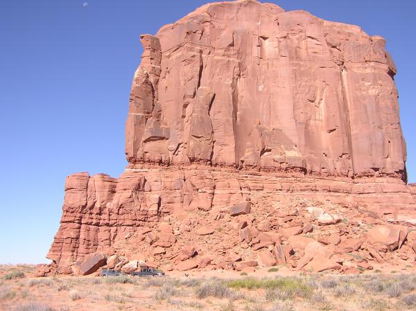 Tombstone Rock - Dakota and GMC in front