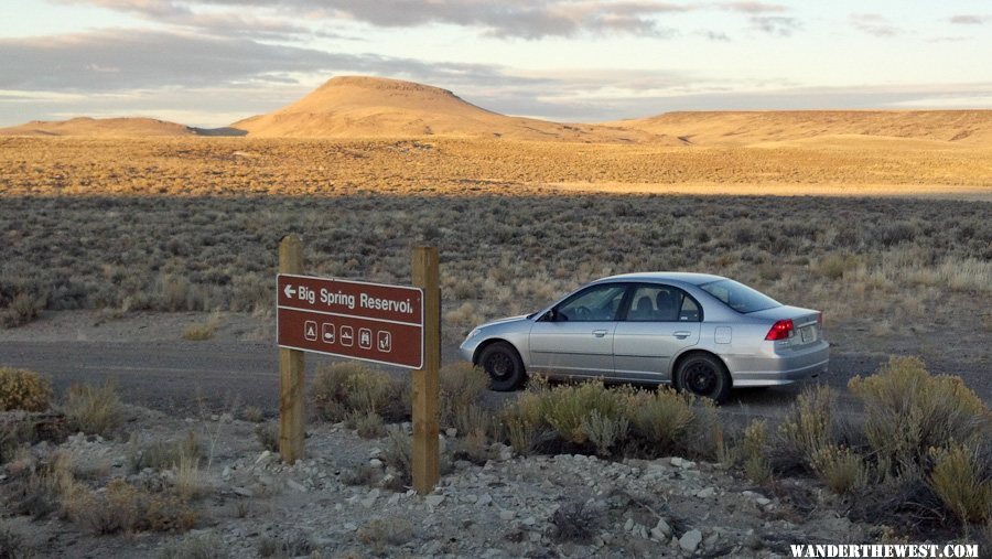 Towards Big Spring Reservoir Campground