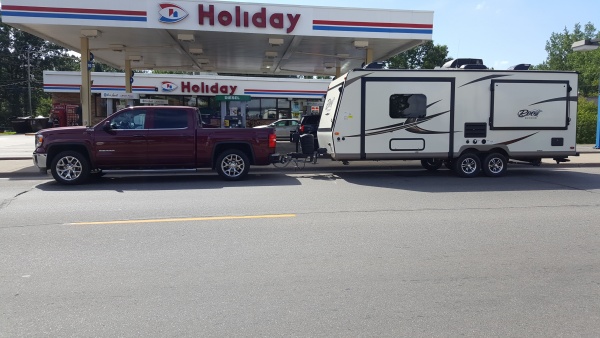 Traded in the Avalanche during our last camping trip. We went with a 2015 GMC Sierra 1500 4x4 Crew Cab. Towed the camper home better than we expected.