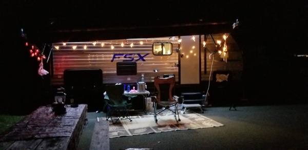 trailer at night