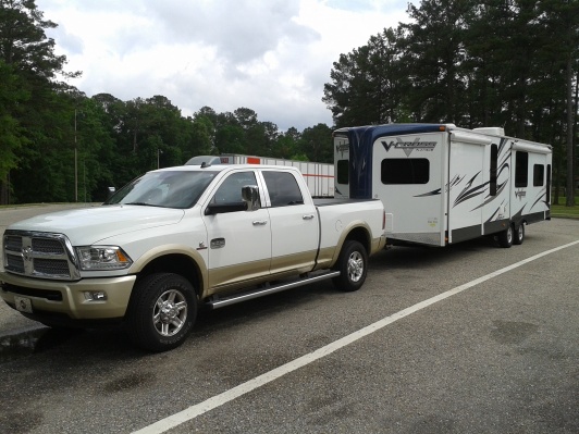 Truck and camper