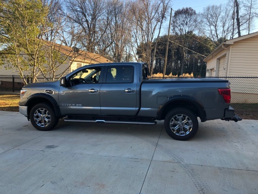 truck with flares