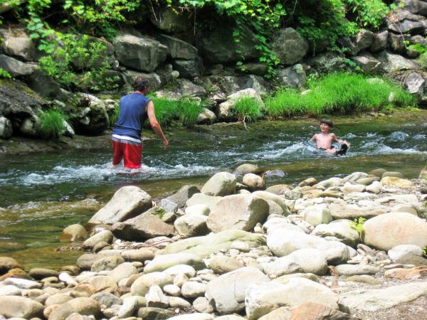 Tubing the Little River.