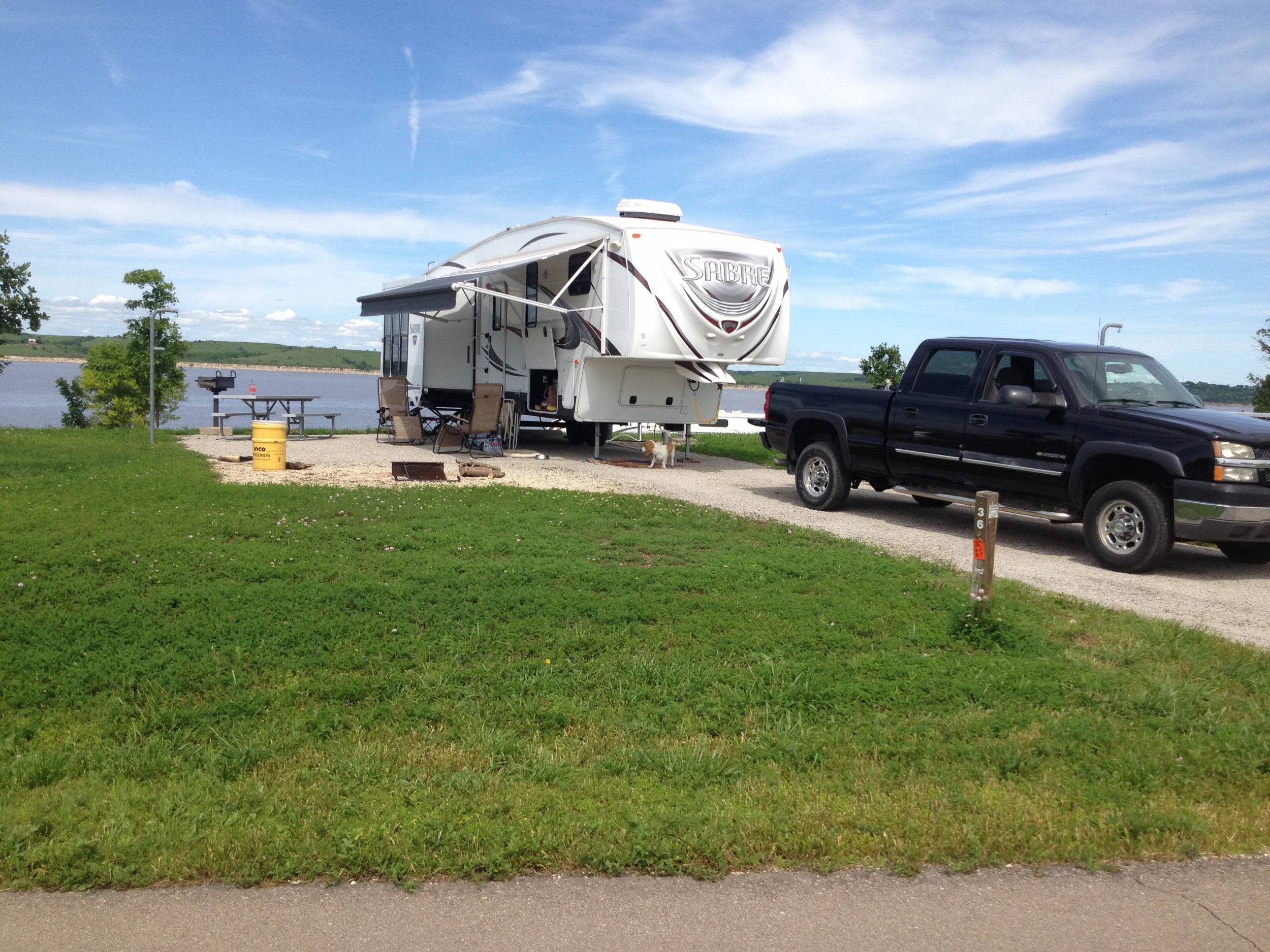 Tuttle Creek Lake near Manhattan, ks