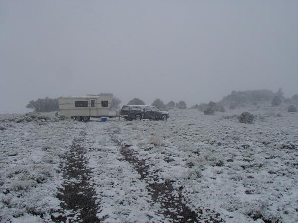 Unexpected Snow Near Fish Lake Utah