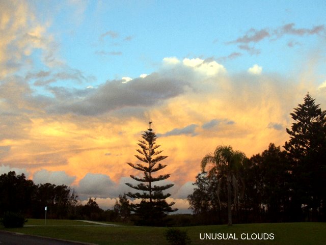 Unusual Clouds, Harrington.....view from my front balcony.