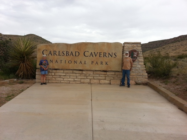 Us by Carlsbad Caverns sign