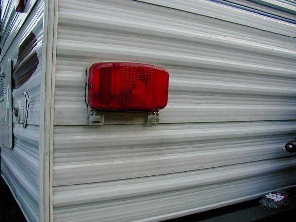 Vandalized Trailer Tail Light  Repaired #2