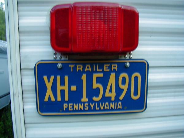 Vandalized Trailer Tail Light  Repaired #3