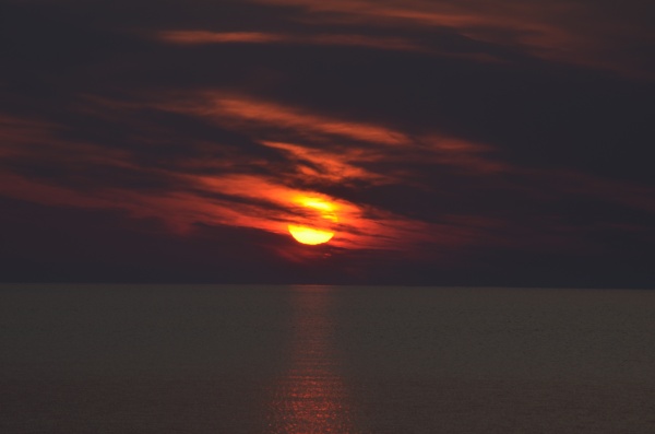 Various stages of sunrise on Lake Huron on Friday, July 10, 2015