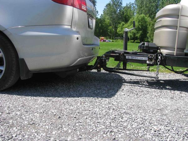 vehicle hitch setup