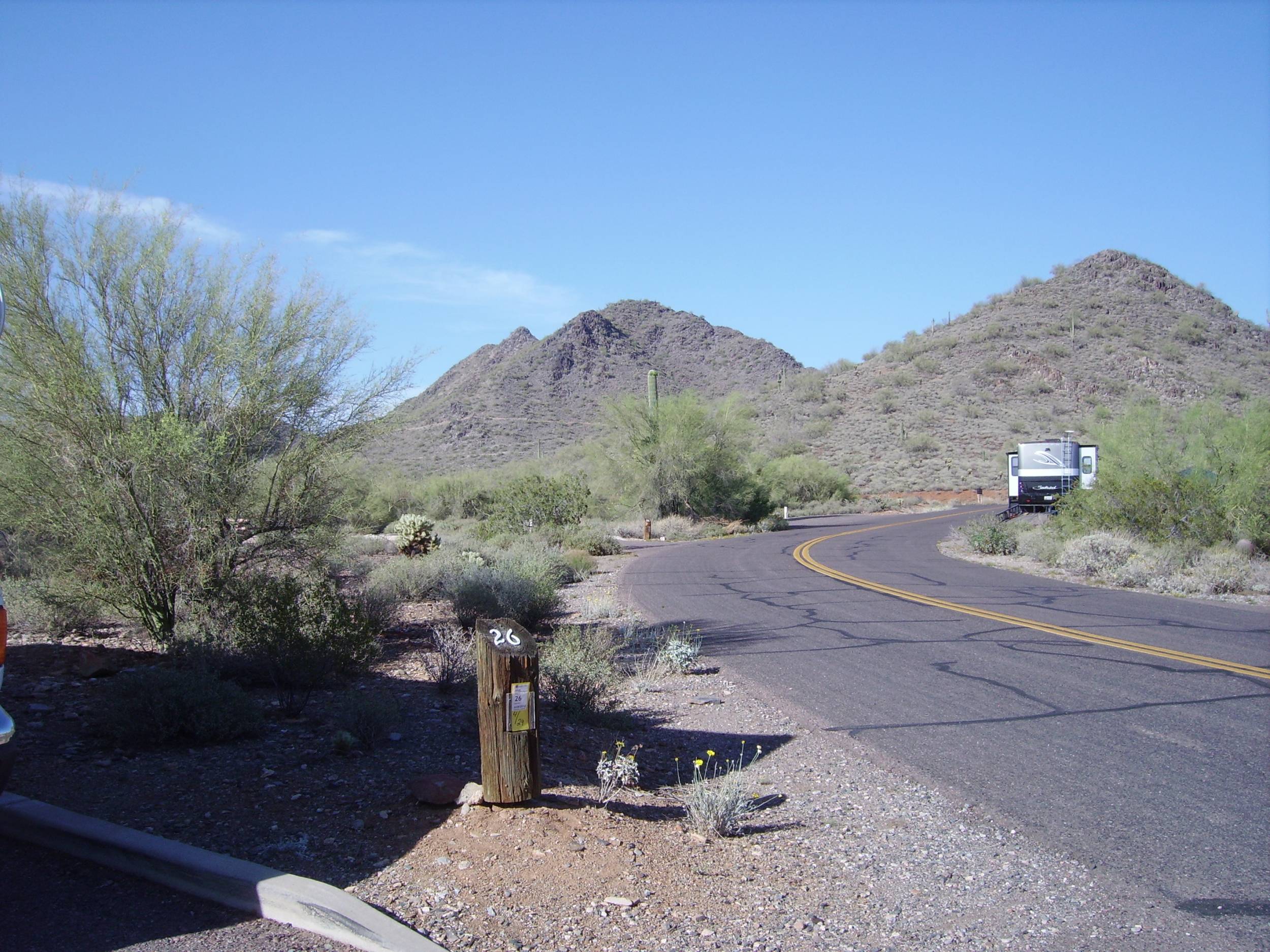 View down the road