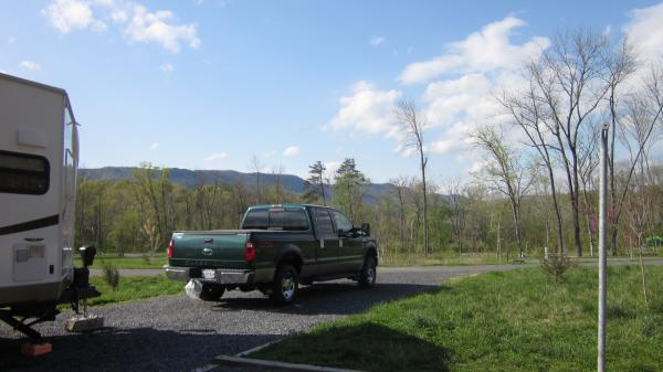 View from our picnic table