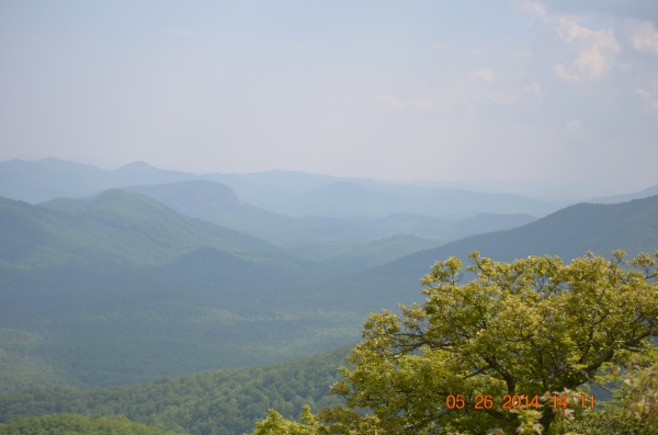 View from the Blue Ridge Parkway in North Carolina