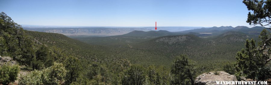 View from the summit of Mt. Trumbull