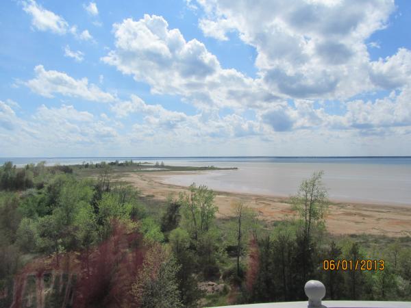 view Lake Huron, from Tawas Lighthouse, Tawas City, Michigan