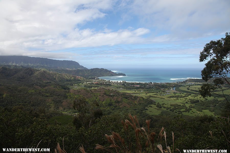 View of Hanalei Bay - Hanalei Okolehao Trail