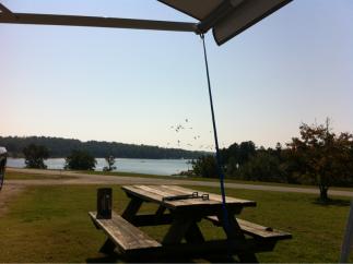 View of lake from site 71