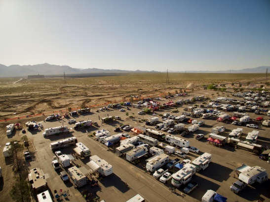 View of RV’s & the track