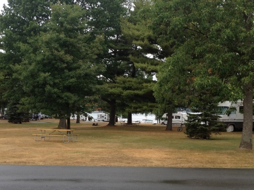 View of the park from our site. Grass Point State Park ...
Clayton Point State Park, NY