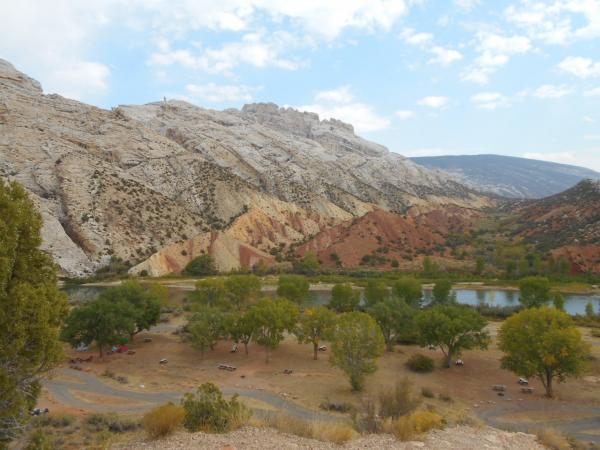 View of the Split Mountain Group Campground - Dinosaur National Monument, Jensen, UT