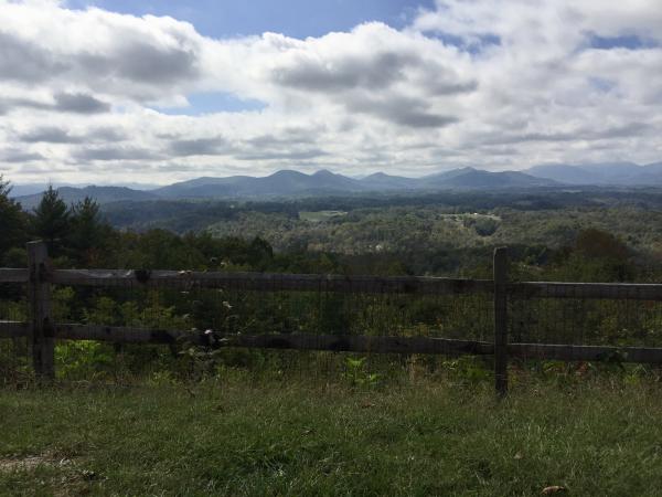 View towards Asheville/Weaverville.