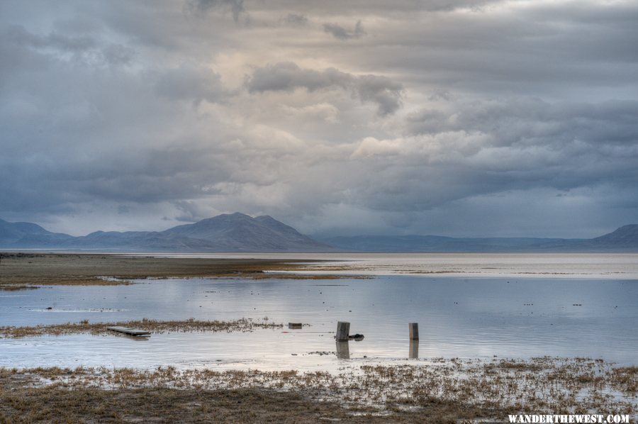 View Towards Mickey Butte/Basin Across Wet Alvord