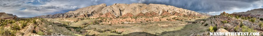 Waterpocket Fold Panorama:  Morning