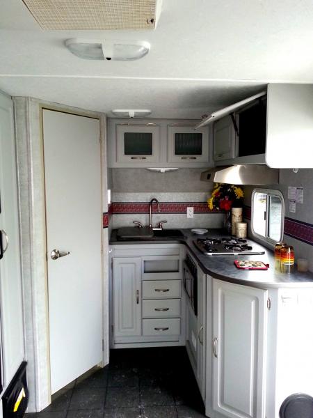 We love that the interior of our camper isn't brown!  :D