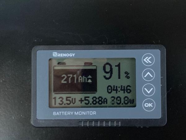 We replaced our charge controller with a Renogy charge controller and battery monitor. Pleased with both of them, we have the Bluetooth option to moni