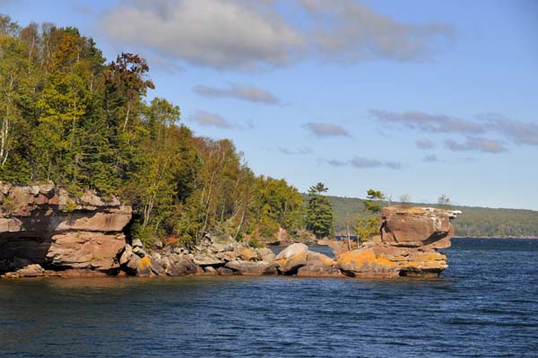 We saw this on a boat tour of the Apostle Islands, near Bayfield, WI, on our way home.