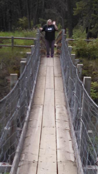 Welcome Creek Trailhead bridge to get you from the East side to the West side of the creek, and on the trail!