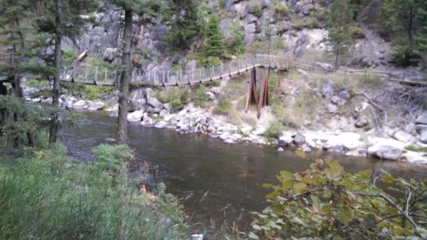 Welcome Creek Trailhead bridge.