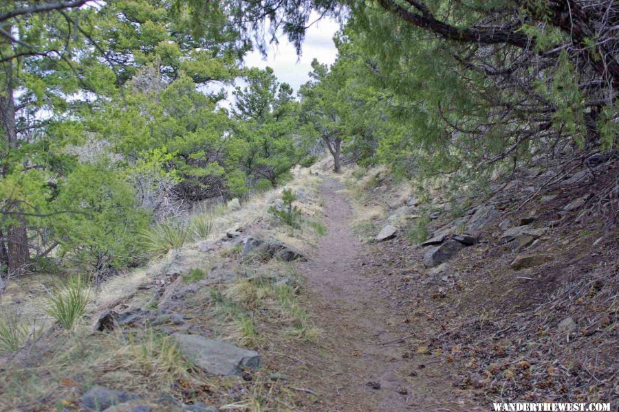 Wellington Ditch Trail Follows an Empty Irrigation Ditch