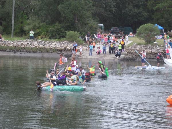 "What ever floats your boat" races. Oct.15, Florida State Marine Biology Lab.