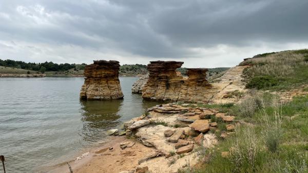 Wilson Lake KS Rock Town