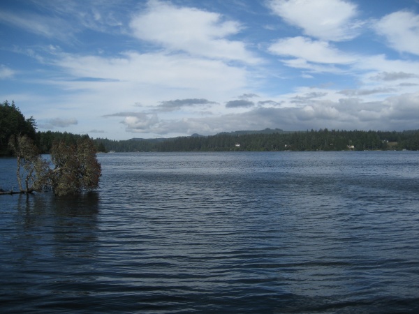 Woahink Lake in Florence,Or. We stayed at Woahink Lake Rv Resort which is just on the other side of 101 from this lake. You also have access to the Or