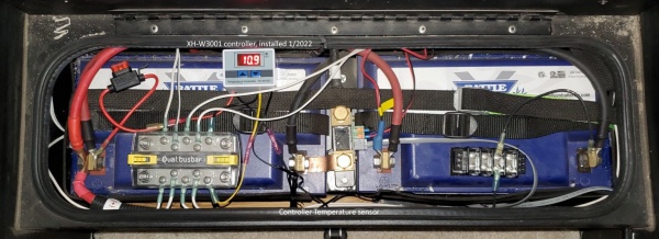 XH W3001 Temp controller installed