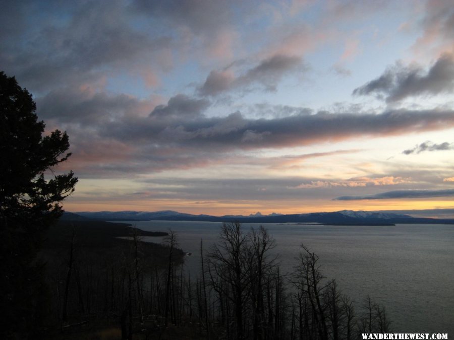 Yellowstone Lake at Dusk