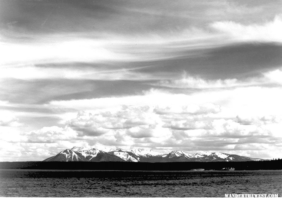 "Yellowstone Lake, Mt. Sheridan" by Ansel Adams, ca. 1933-1942