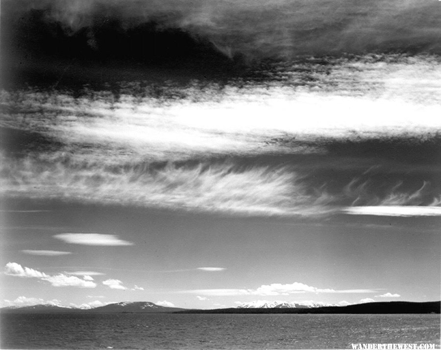 "Yellowstone Lake, Yellowstone National Park" by Ansel Adams, ca. 1933-1942