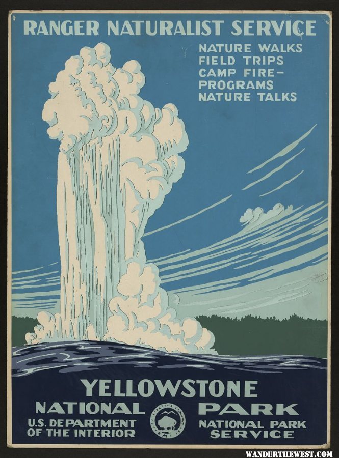 Yellowstone National Park - Work Projects Administration Poster 1938