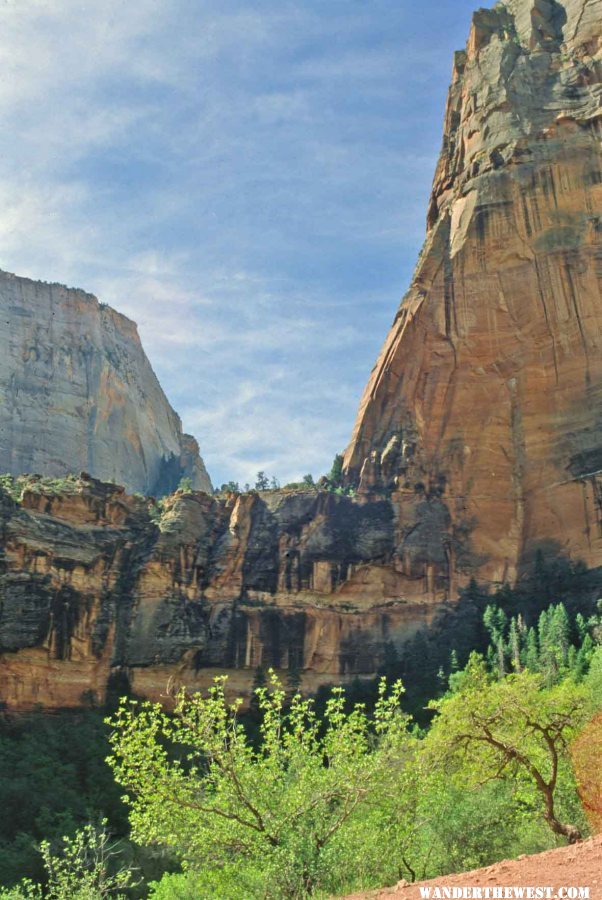 Zion Canyon from the valley floor